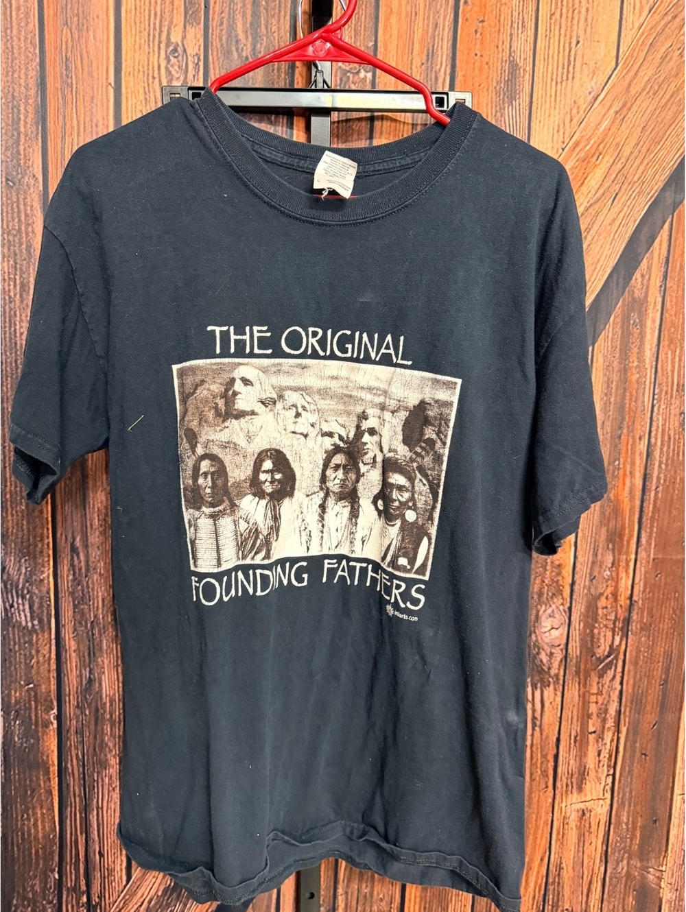 Gildan Black 'The Original Founding Fathers' Graphic T-Shirt Size L